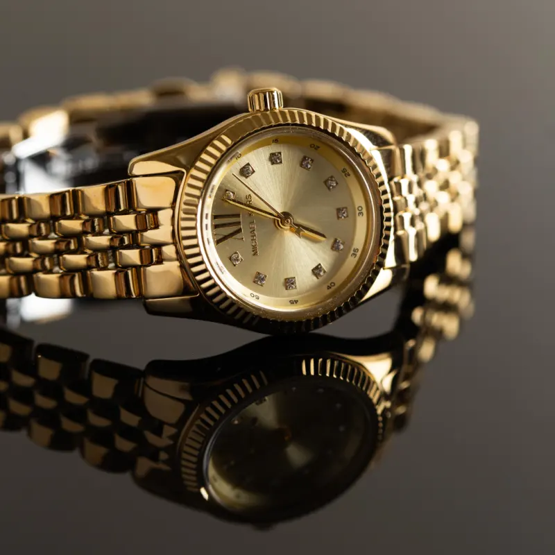 Michael Kors Petite Lexington Gold-tone Ladies Watch- MK4741